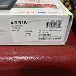 Arias Modem SB6183 And TP-Link Router
