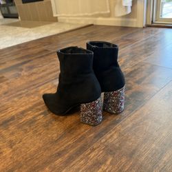 Betsy Adam’s boots with ring stones heels Size 9