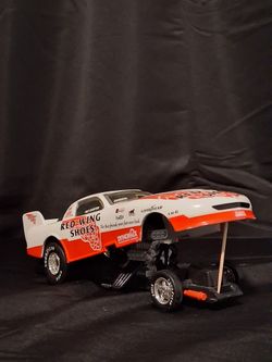 97 Red Wing Shoe Diecast Winter Circle Funny Car Replica