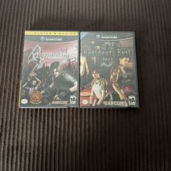 Resident Evil Zero and Resident Evil 4 (Player's Choice).