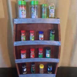 Wine Barrel Seasoning Holder