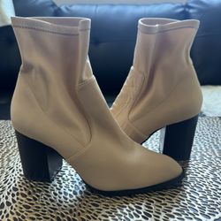 Tan “Intentionally________” Ankle Boots 