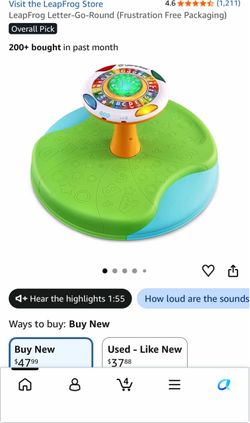 Sit and spin leap frog toy