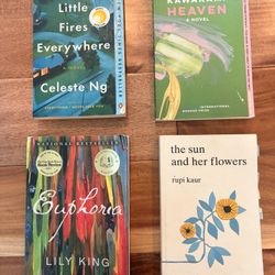 Contemporary Fiction and Poetry books 