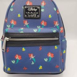 Disney Loungefly Ariel And Flounder Backpack 