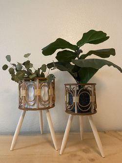 Rattan Plant Stands