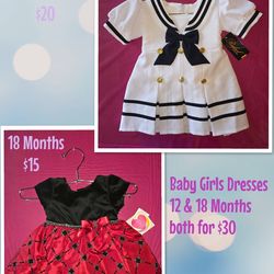 BABY GIRL FORMAL OUTFITS/ DRESSES