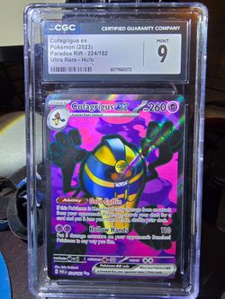 Cofagrigus Ex Paradox Rift Ultra Rare Holo. CGC MINT 9