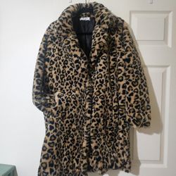Leopard Print Teddy Jacket