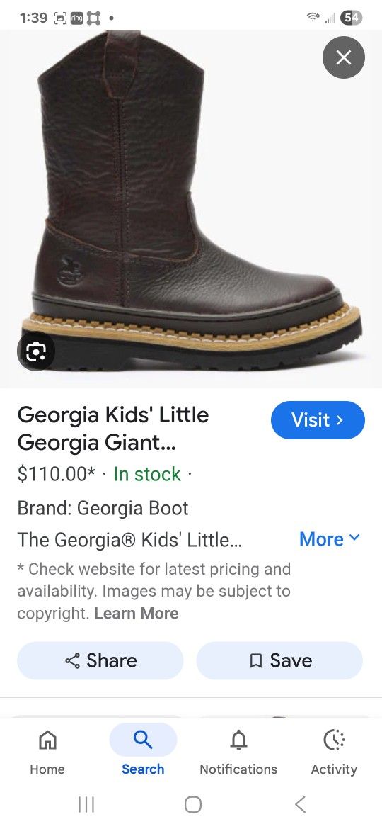 Georgia Kids Boot
