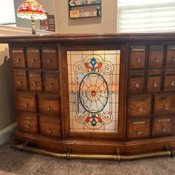 Vintage Pulaski apothecary-style Bar