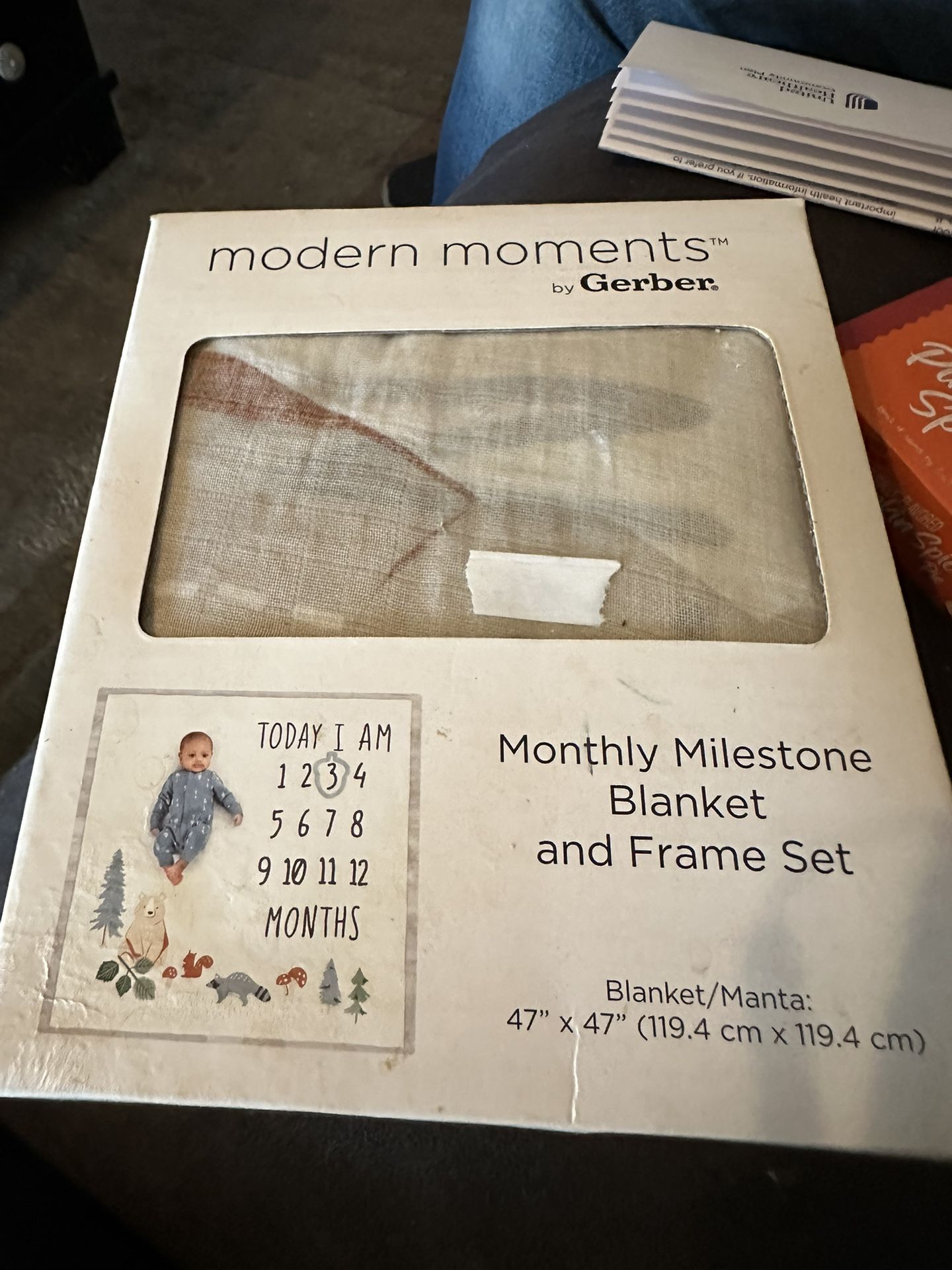 Baby Milestone Blanket Used Once