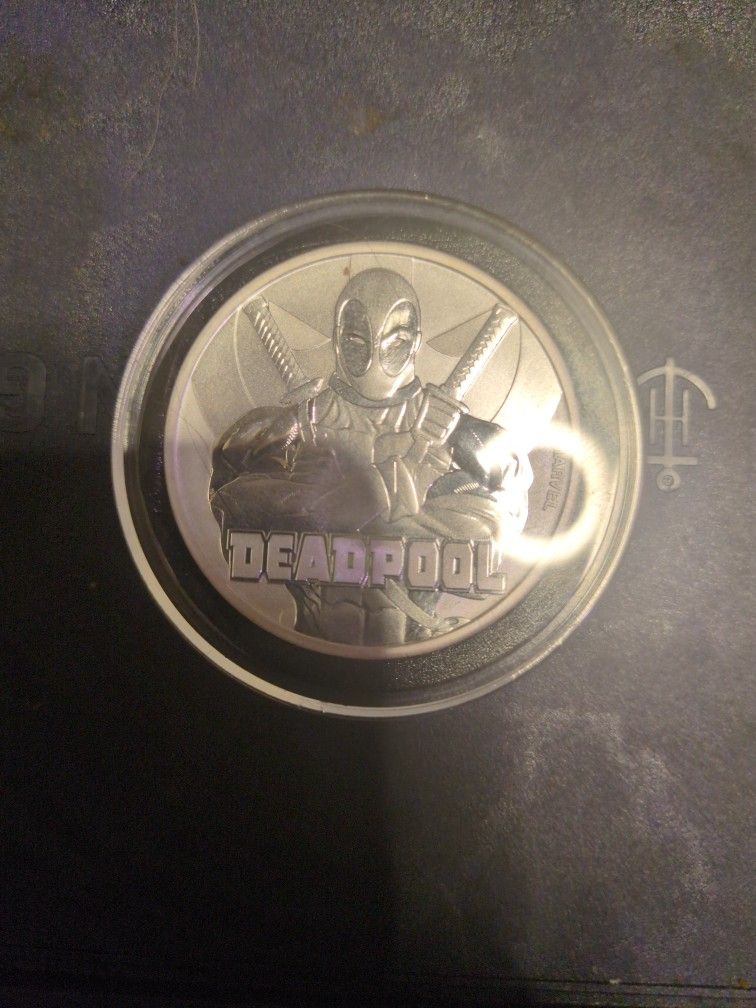 2018 Silver Deadpool Coin