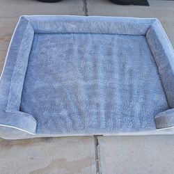 Big Dog Bed 55"x40" Gray Color Soft Feel 