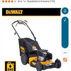 New DeWalt 21"in    163cc. Rear Wheel Drive Gas Lawnmower 