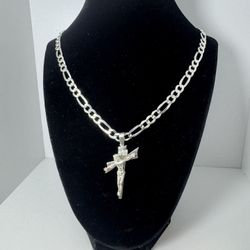 Cadena con dije de Cruz plata 925