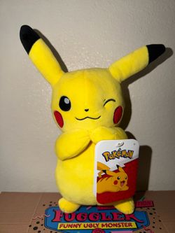 Pokemon plushies Pikachu and Bulbasuar