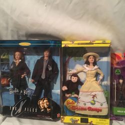 Barbie The X-Files And Curios George Mint In Box
