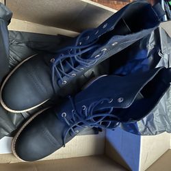 Leather boots