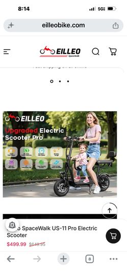 Eilleo SpaceWalk US-11 Pro Electric Scooter