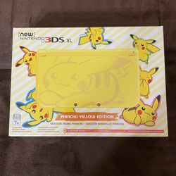 New Nintendo 3ds xl Pikachu Edition 