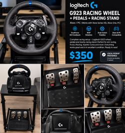 Logitech G923 Racing Wheel, Pedals & Stand negotiating accepted