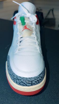 Nike Air Jordan Spizike GS White Cement Red Green. Size 13.