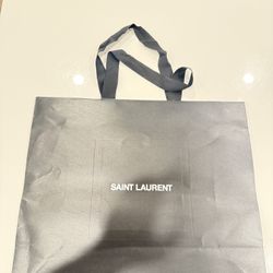 ysl saint laurent large retail shopping bag