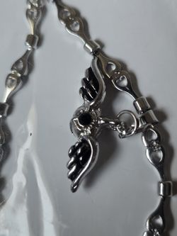 VON DUTCH SILVER & JEWELRY NECKLACE