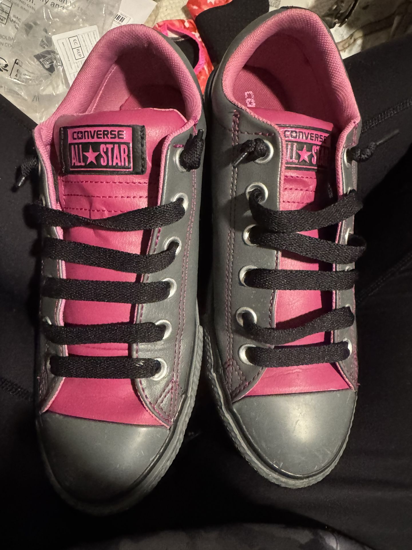 Womens Size 7 /youth Size 5 Converse Grey Chuck Taylor Casual Shoe