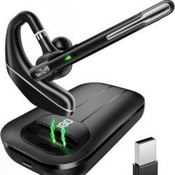 Bluetooth Headset V5.3 Wireless Earpiece 