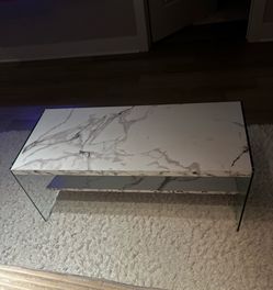 Marble coffee table 40 inches