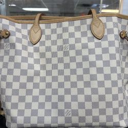 Louis Vuitton Damier Azure Neverfull MM With Pouch