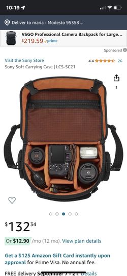 Sony Soft Carrying Case LCS-SC21 - Padded Camera Bag For NEX Series