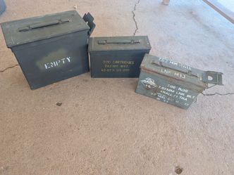 Metal ammo storage containers