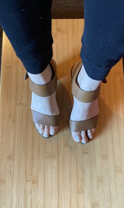 Womens Sandal, Short Heel 