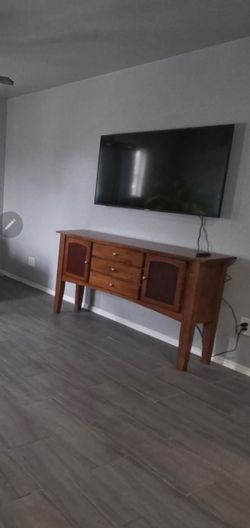 Entry table/ behind couch table