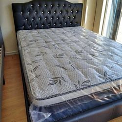 New Queen Bed Frame With Mattress $340