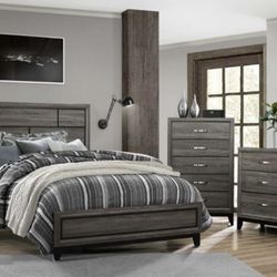 New Queen Bed,dresser,mirror,1 Night Stand Flas Sale 💥 $595