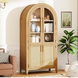 Brand New In Box Modern Xl Rattan Console Side Board Buffet Cabinet!!!