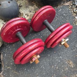 50lb Adjustable Dumbbells 