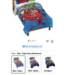 Avengers, Superhero Toddler Bedding Set