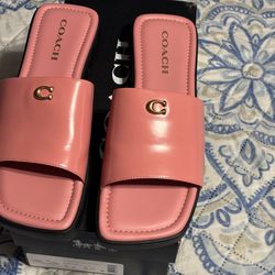 Coach Florence Sandal Bubblegum pink Color Style CP899