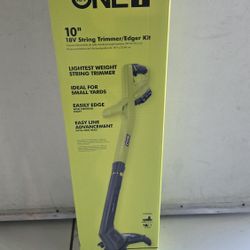Ryobi One 18V 10" String Trimmer/ Edger Kit