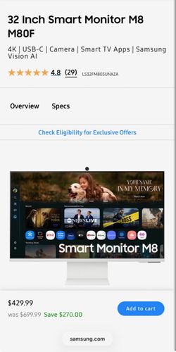 Samsung  smart monitor