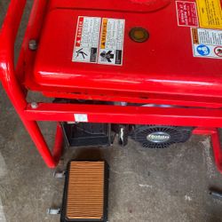 Subaru generator with the robins motor the big one new carburetor ready to go no issues with this machine this thing is like new