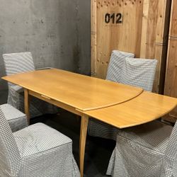 Wood Table And Chairs