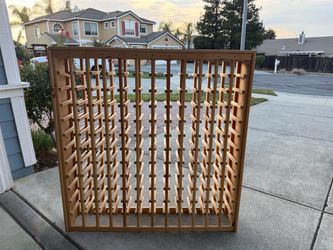 Large Wooden Wine Rack
