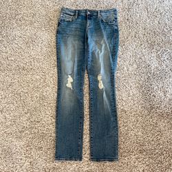 Gap Women’s Jeans Blue Straight Fit Mid Rise Denim Size 6/28R