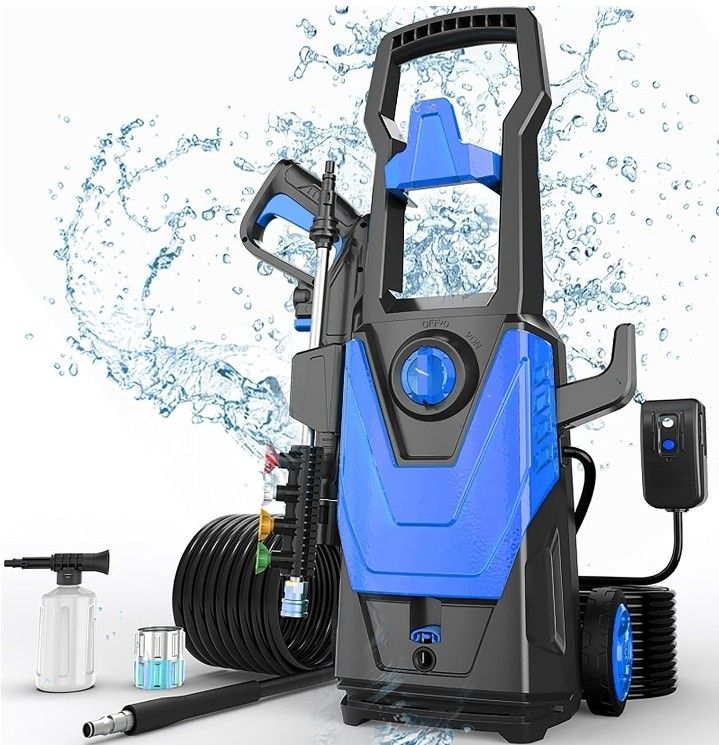 Electric High Power Pressure Washer-1200PSI-Multifunctional-20ft Pressure Hose-35ft Power Cord-Portable-Brand New 
